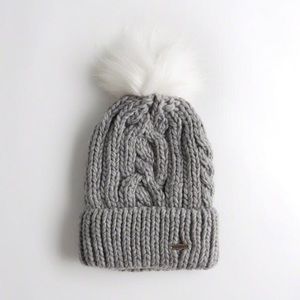 Hollister Cable Pom Beanie